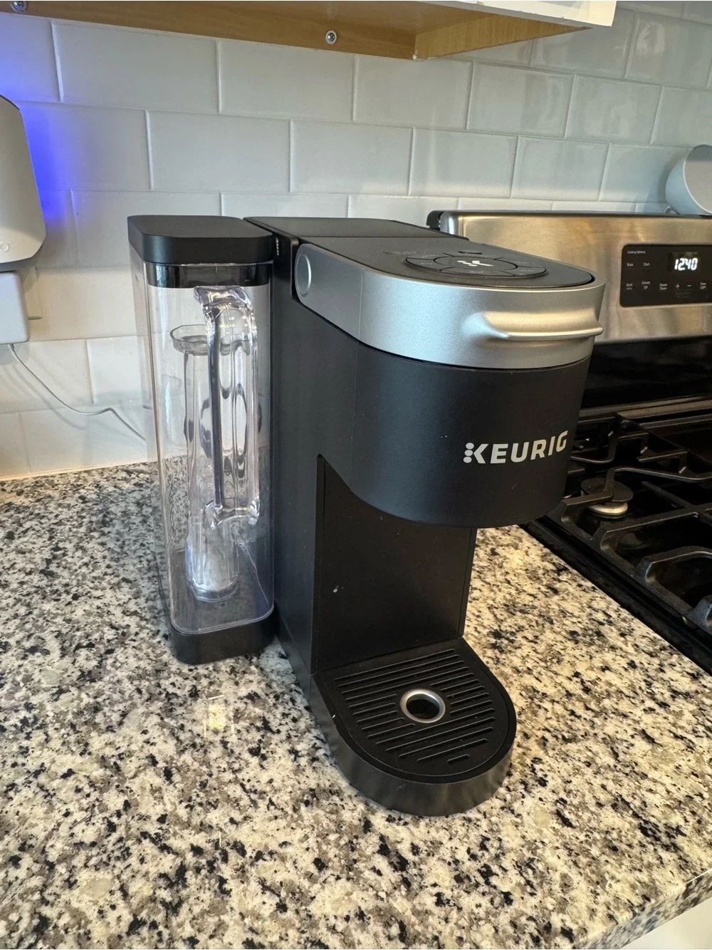 Keurig Single-Serve Coffee Maker in Black with Silver Trim